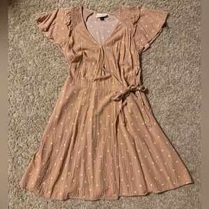 Baby pink, Universal Thread aka target brand, wrap around dress